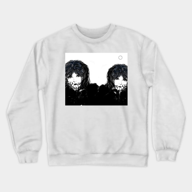 Twinned with dull. Cartoon portrait art. Crewneck Sweatshirt by grantwilson